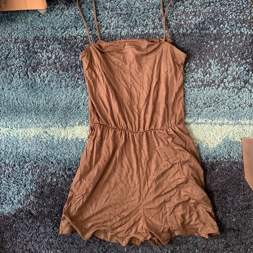 Women’s army green romper